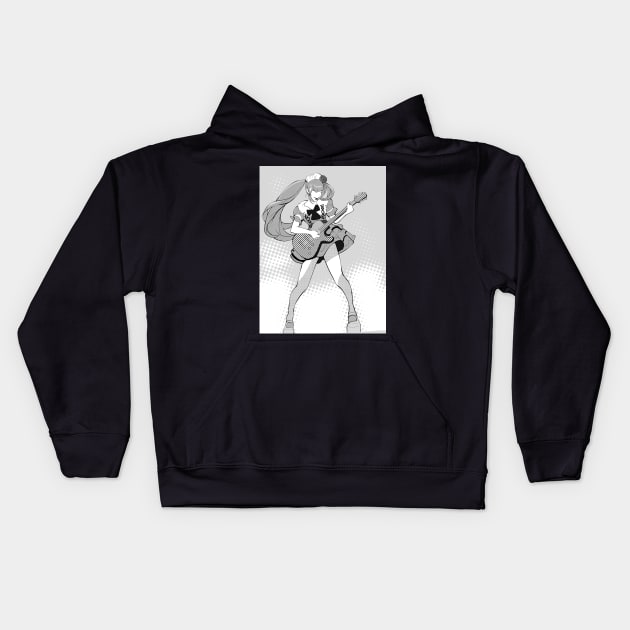 bandmaid guitarist Kids Hoodie by joearc